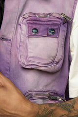 "PROTECT YOUR ENERGY" CARGO VEST (LAVANDER)