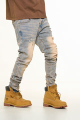 "STRESS FREE" SKINNY DENIM (MEDIUM BLUE)