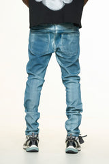 "WASHED AWAY" SKINNY DENIM (INDIGO)