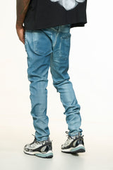 "WASHED AWAY" SKINNY DENIM (INDIGO)