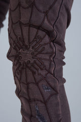 "ABANDONED" STACK DENIM (ASH PURPLE)