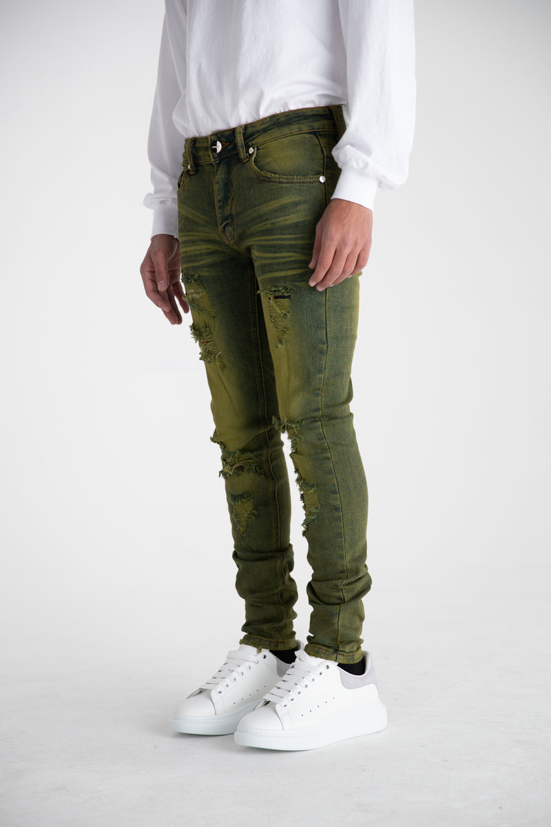 "FOLLOW THROUGH" DENIM