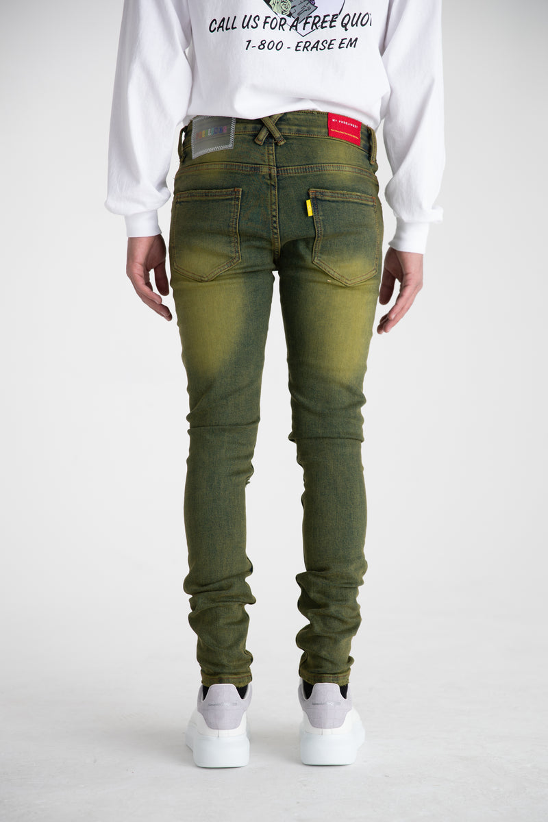 "FOLLOW THROUGH" DENIM